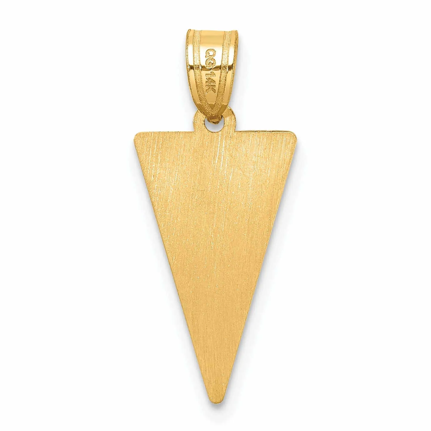 14K Polished Class Of 2024 Rally Flag Charm