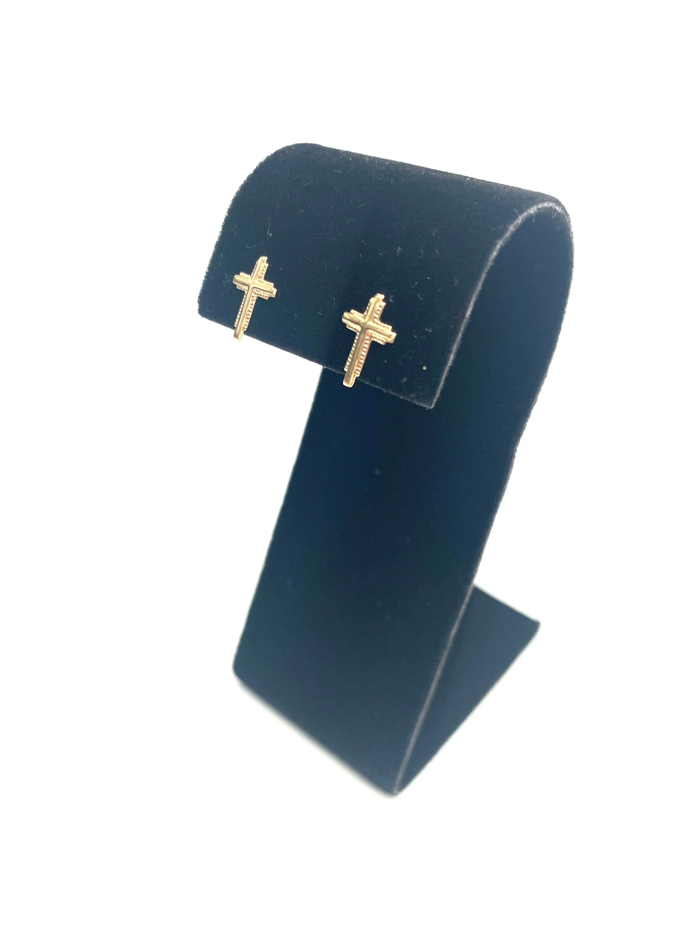 14KGF Cross studs, 14K gold filled , SKU# 1408-4