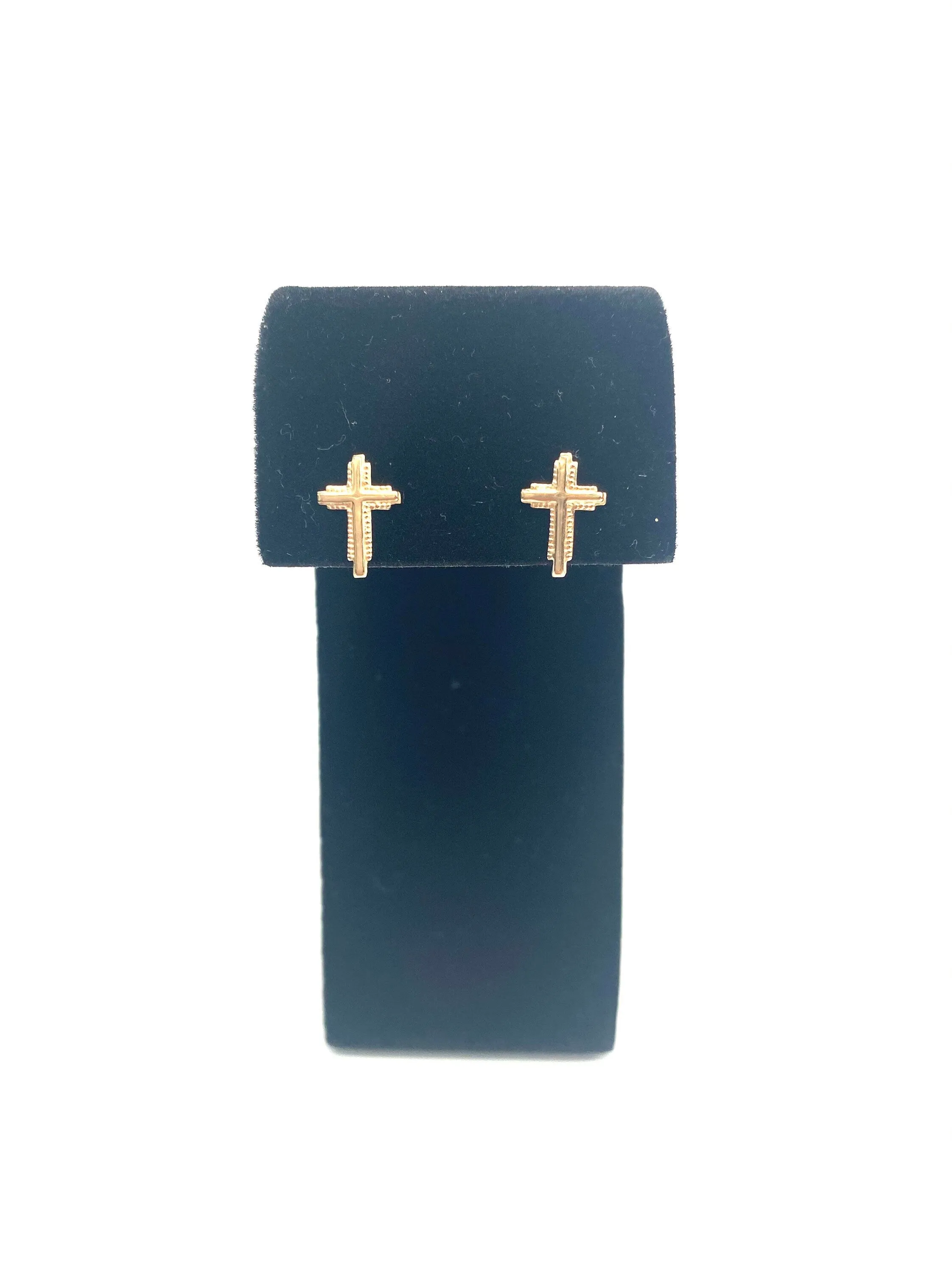 14KGF Cross studs, 14K gold filled , SKU# 1408-4