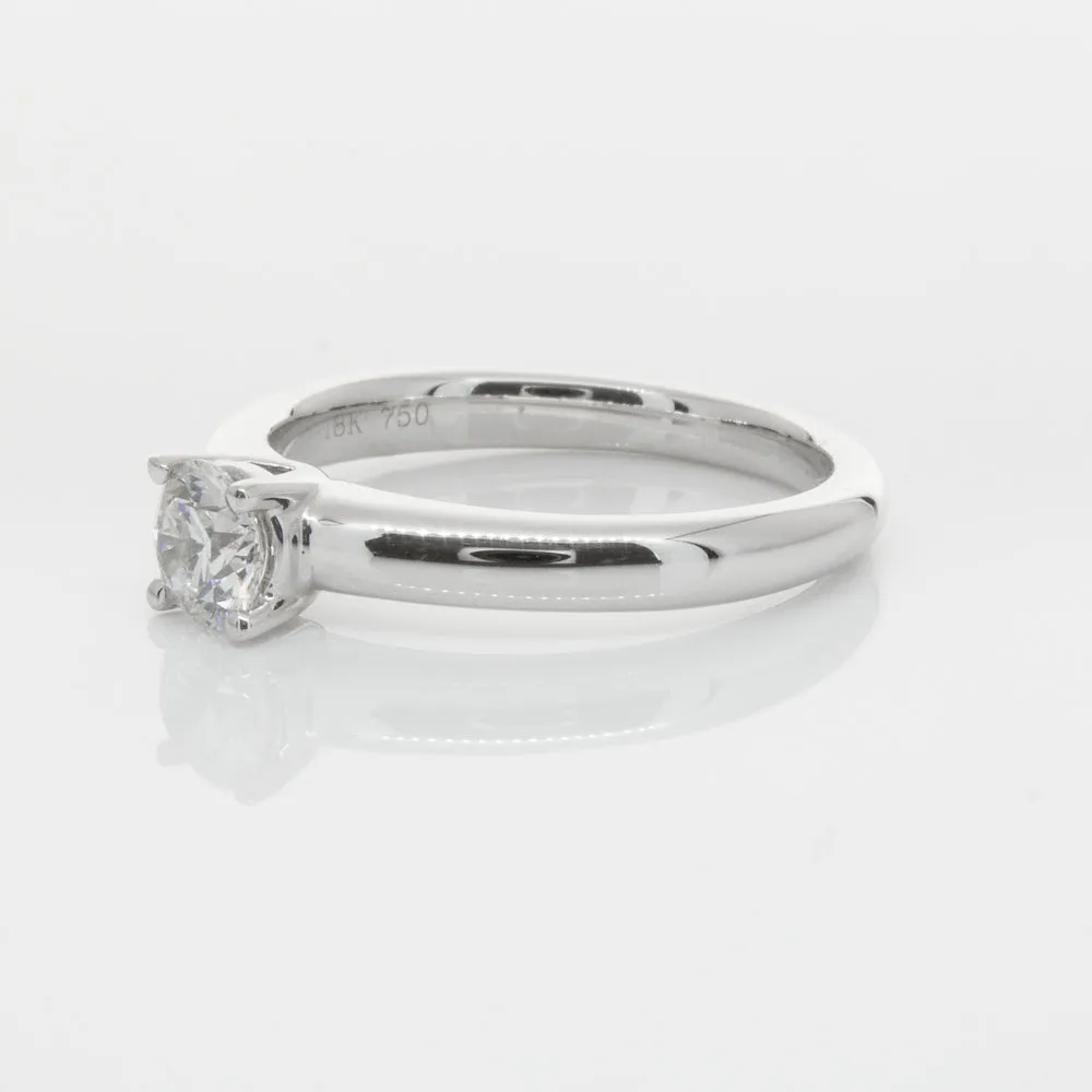 18ct White Gold .50ct Diamond Tulip Ring