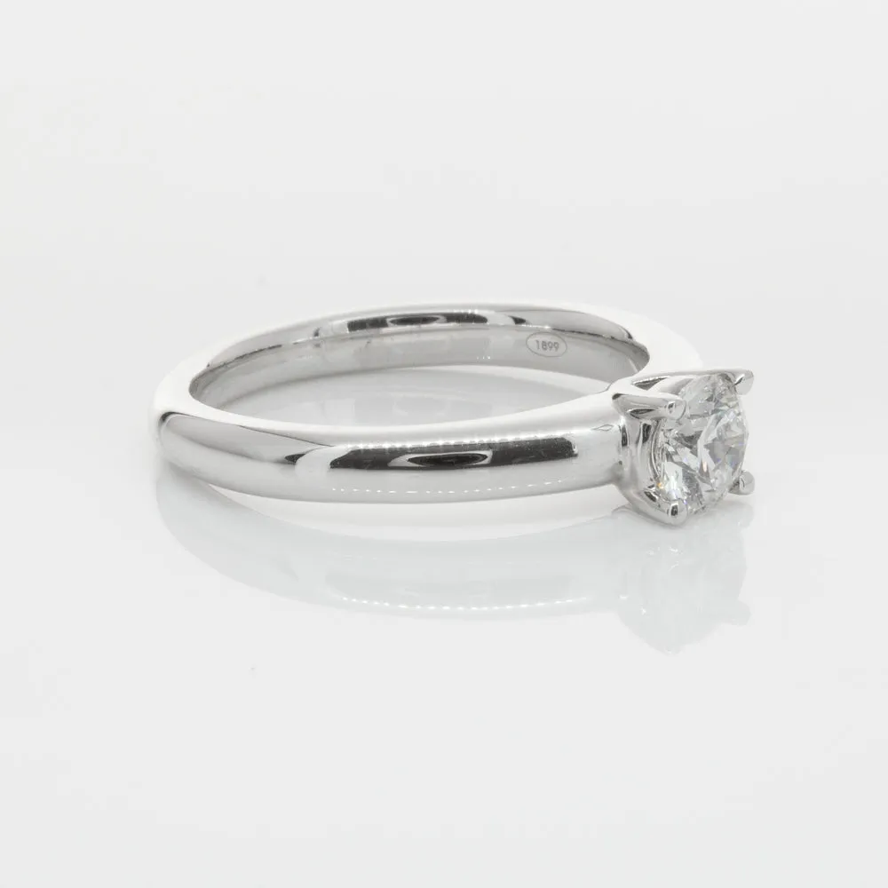 18ct White Gold .50ct Diamond Tulip Ring