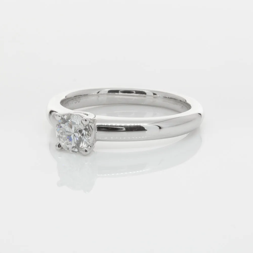 18ct White Gold .50ct Diamond Tulip Ring