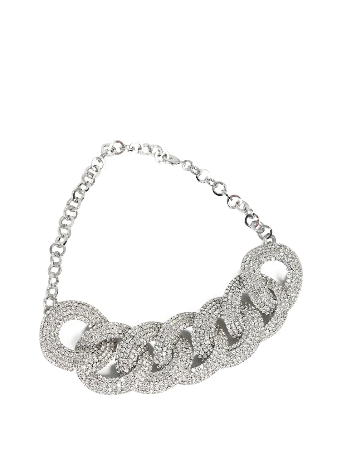 Alessandra Rich Braided Link Necklace