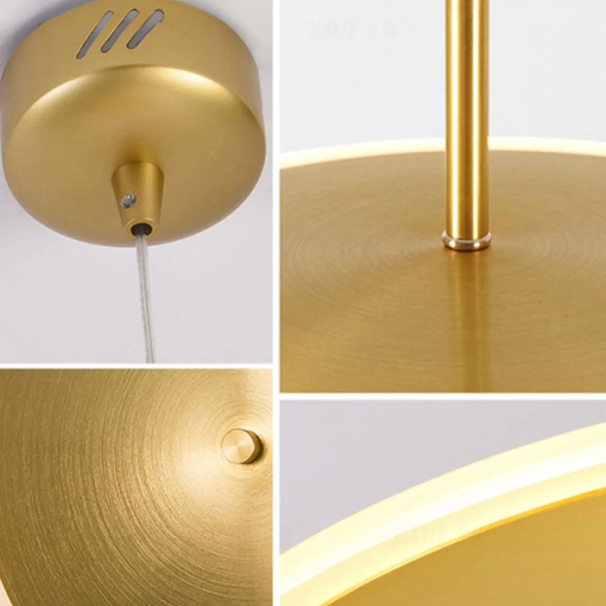 ANKUR CHRONA UFO DISH GOLD LED PENDANT LIGHT