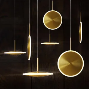 ANKUR CHRONA UFO DISH GOLD LED PENDANT LIGHT