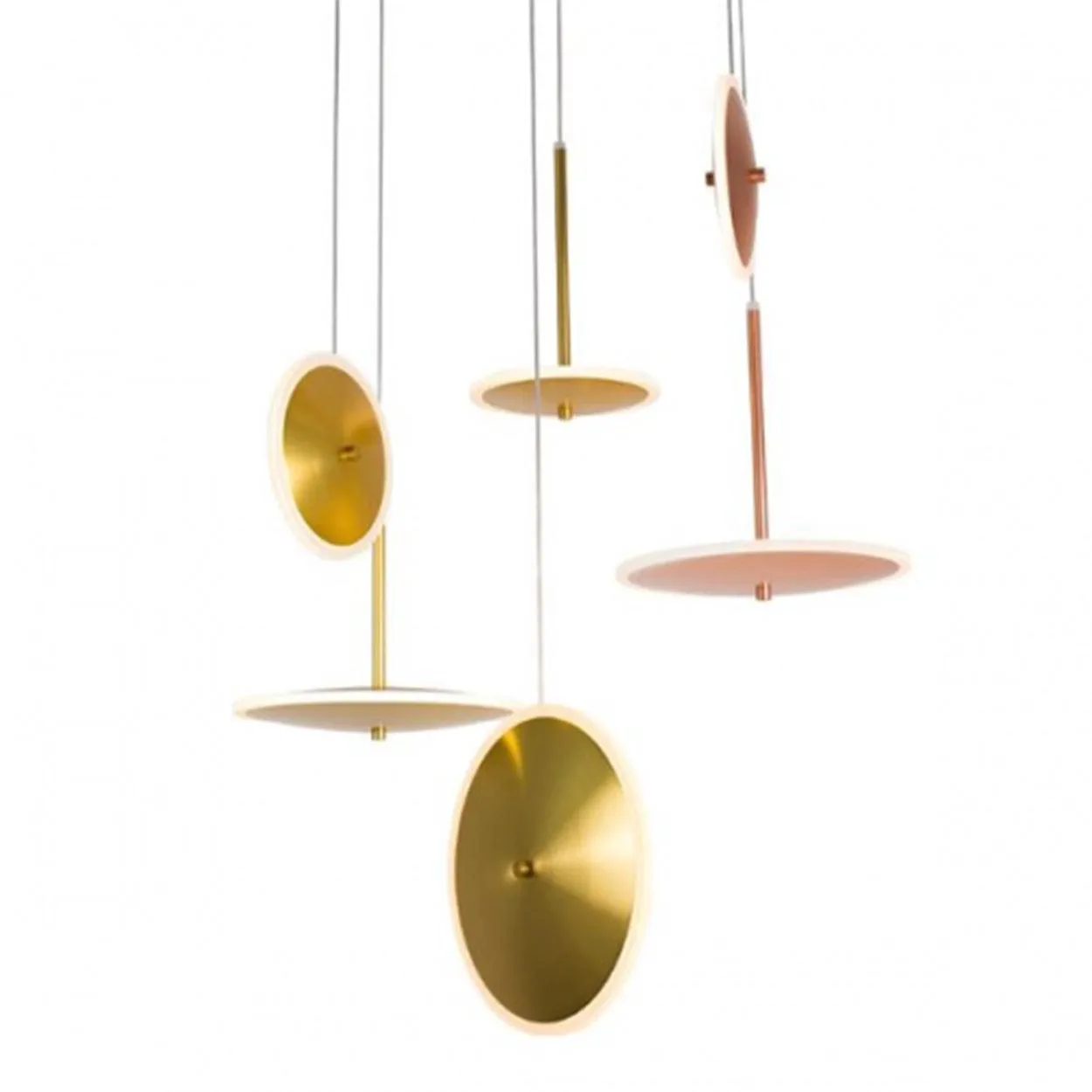 ANKUR CHRONA UFO DISH GOLD LED PENDANT LIGHT