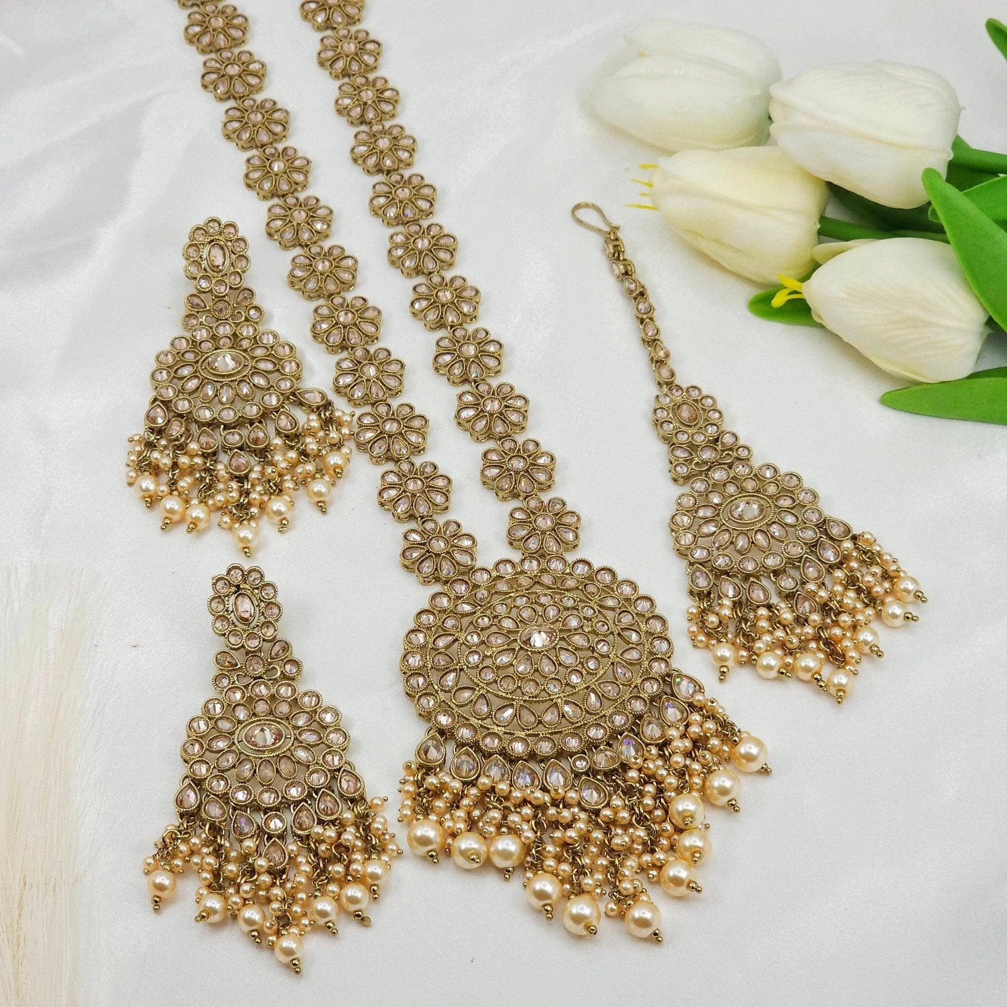 Ansa Rani Haar Set - Available in Two Colors