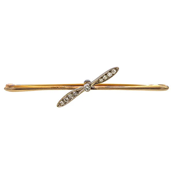 Antique Diamond Propeller Pin