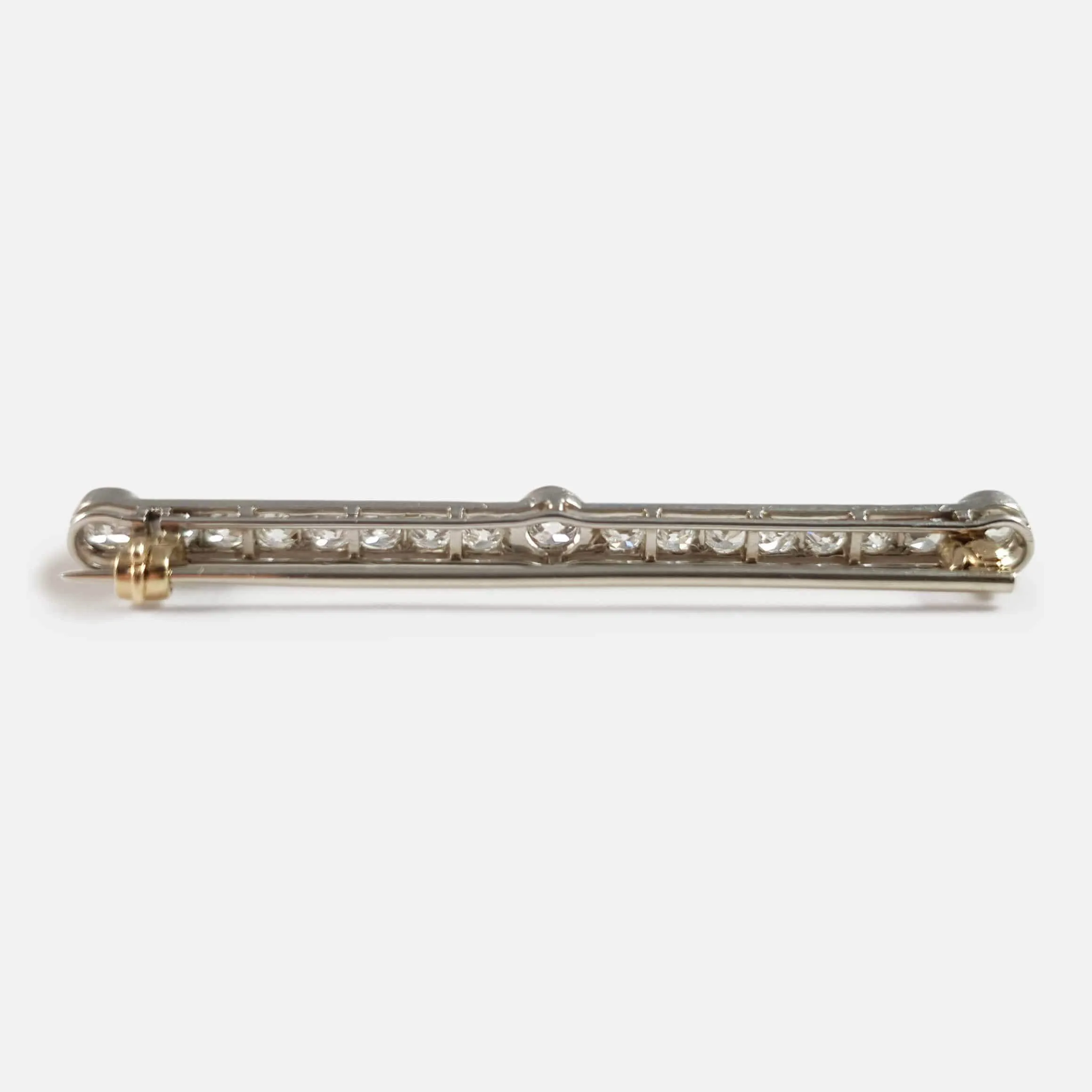 Art Deco Diamond Bar Brooch, circa 1920s