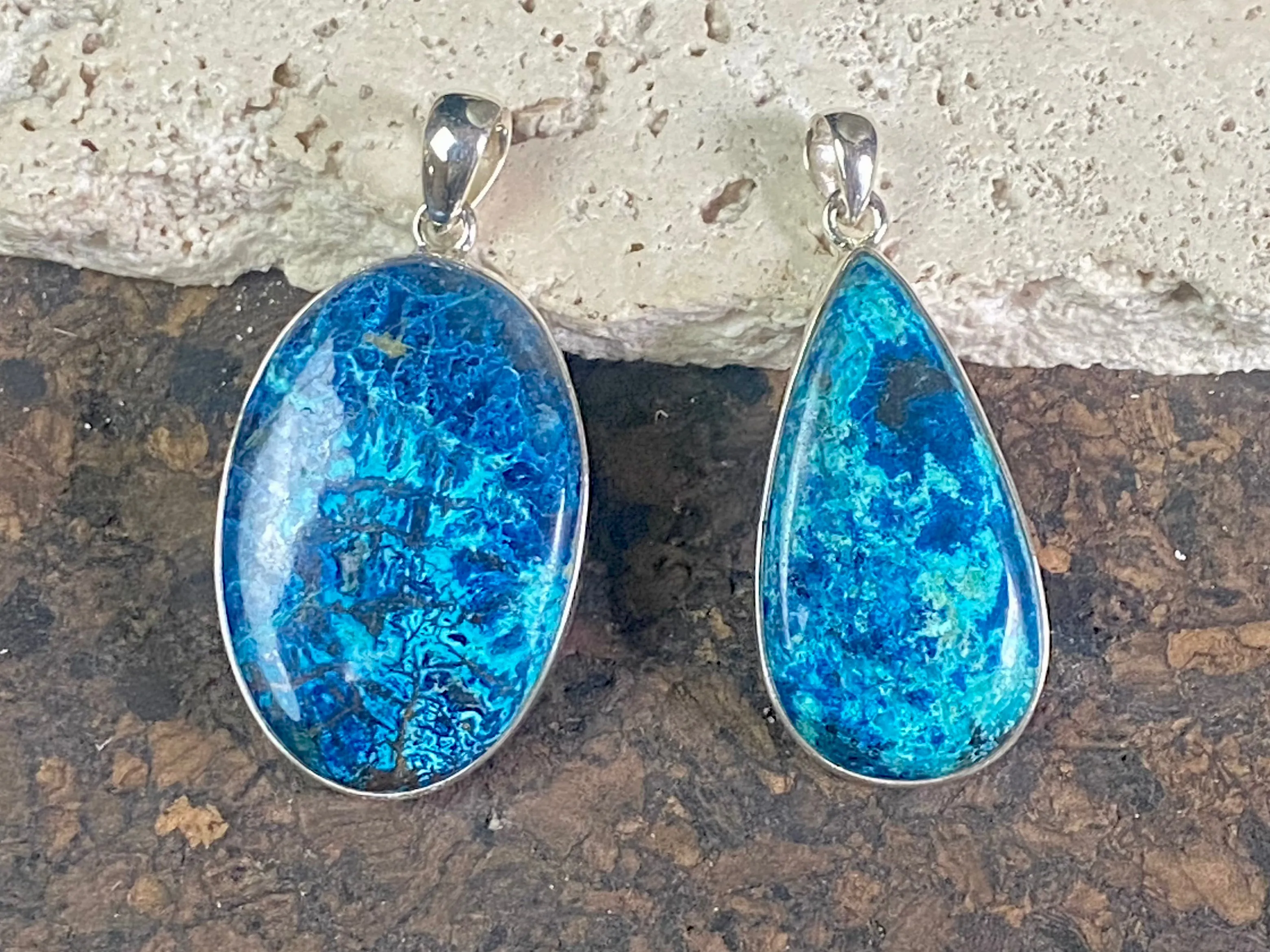 Azurite Pendants