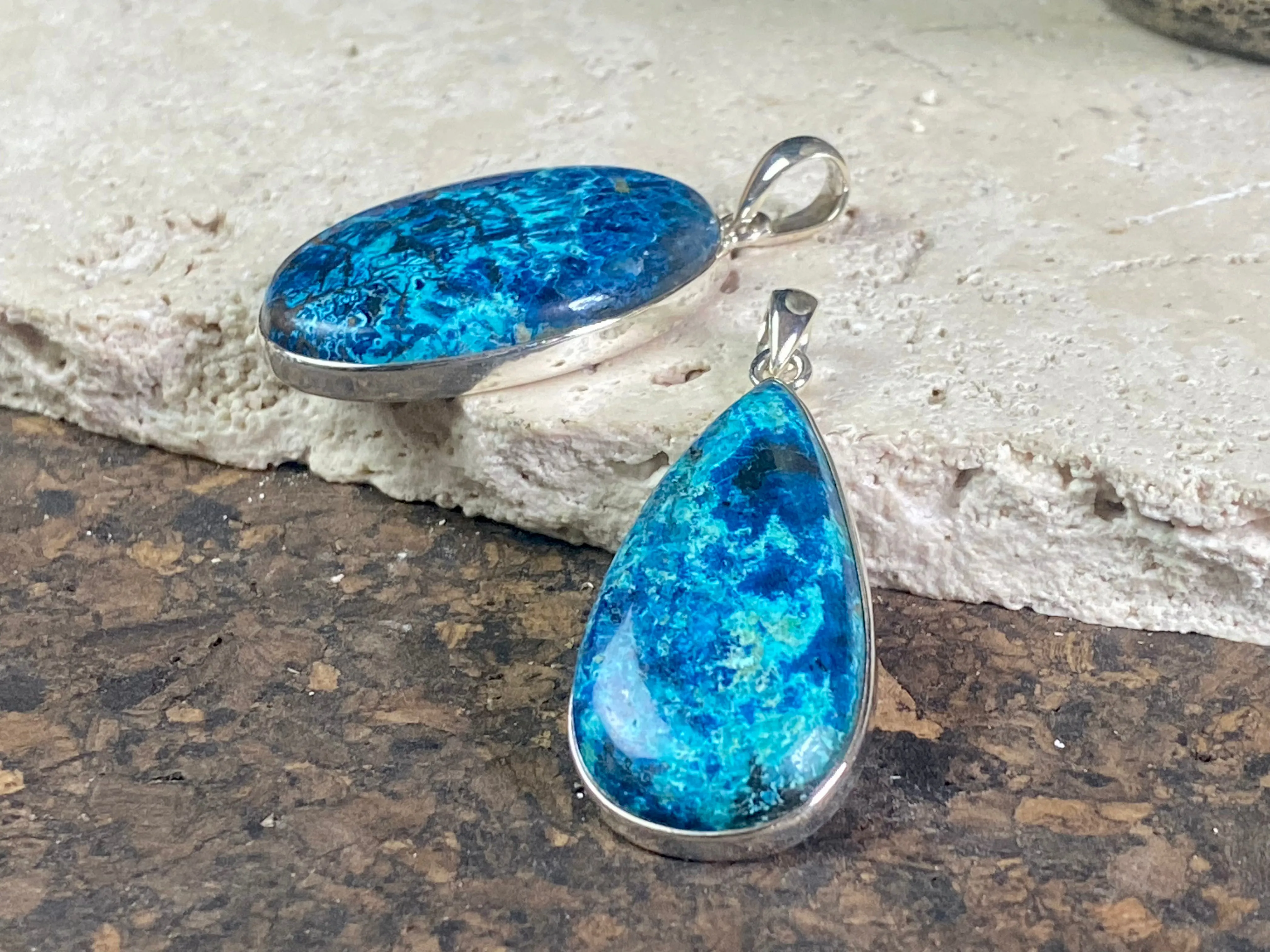 Azurite Pendants