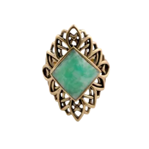 Barse Emerald-Shape Amazonite Ring