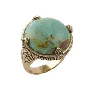 Barse Round Turquoise Ring