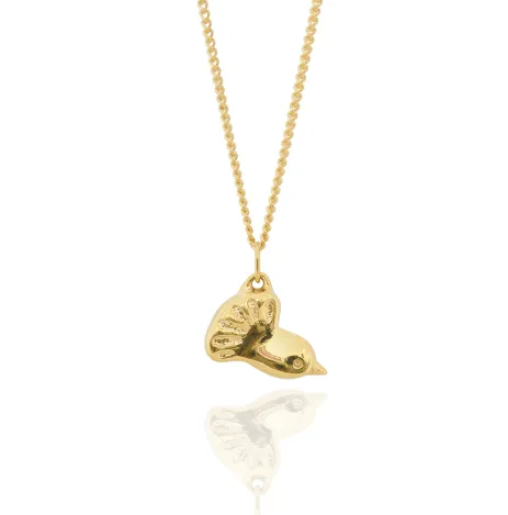 Boh Runga Petite Fantail Pendant - 9ct Yellow Gold