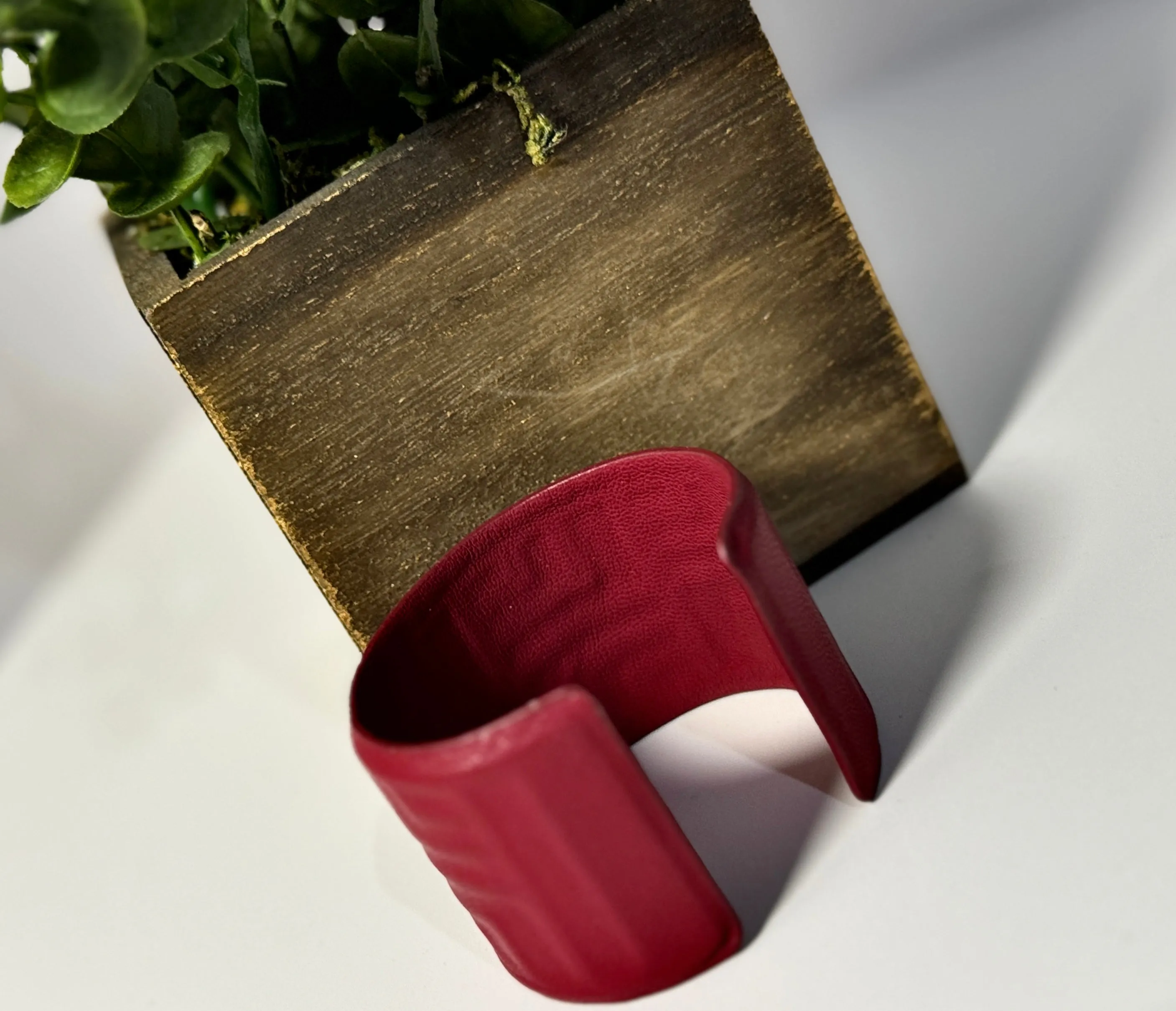 Boho Chic Faux Leather Wide Cuff Bracelets