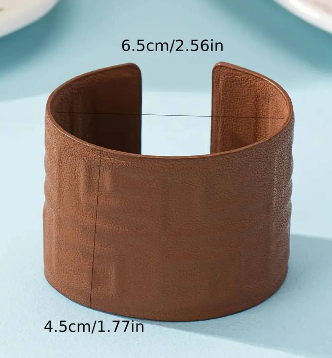 Boho Chic Faux Leather Wide Cuff Bracelets