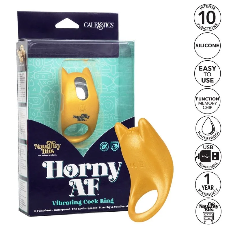 Calexotics Naughty Bits Horny AF Vibrating Cock Ring