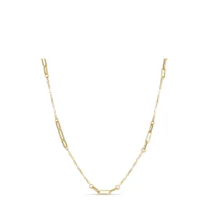 Capri Dreaming® Paperclip Link Necklace | Yellow Gold