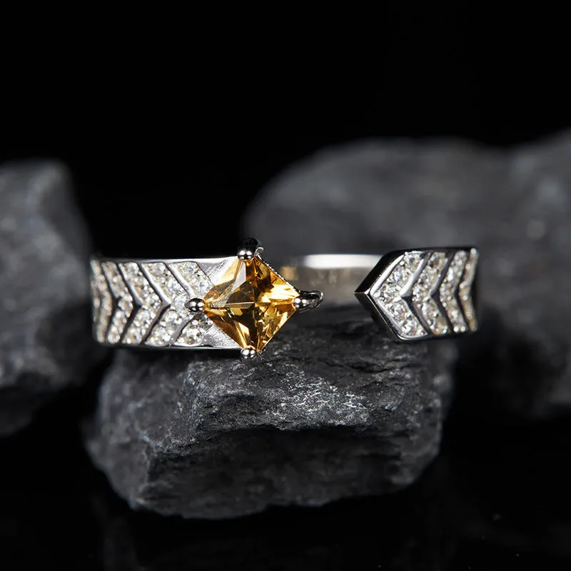 Citrine Silver Ring