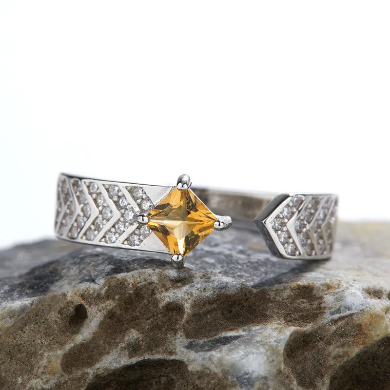 Citrine Silver Ring