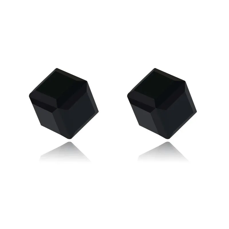 Colorful Strong Magnetic Cute Cubic Square Ear Stud For Teens Korean Fashion Treading Versatile Non-Percing Earring Jewelry Gift