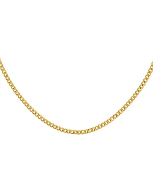 Curb Chain Wide 45 cm Gold