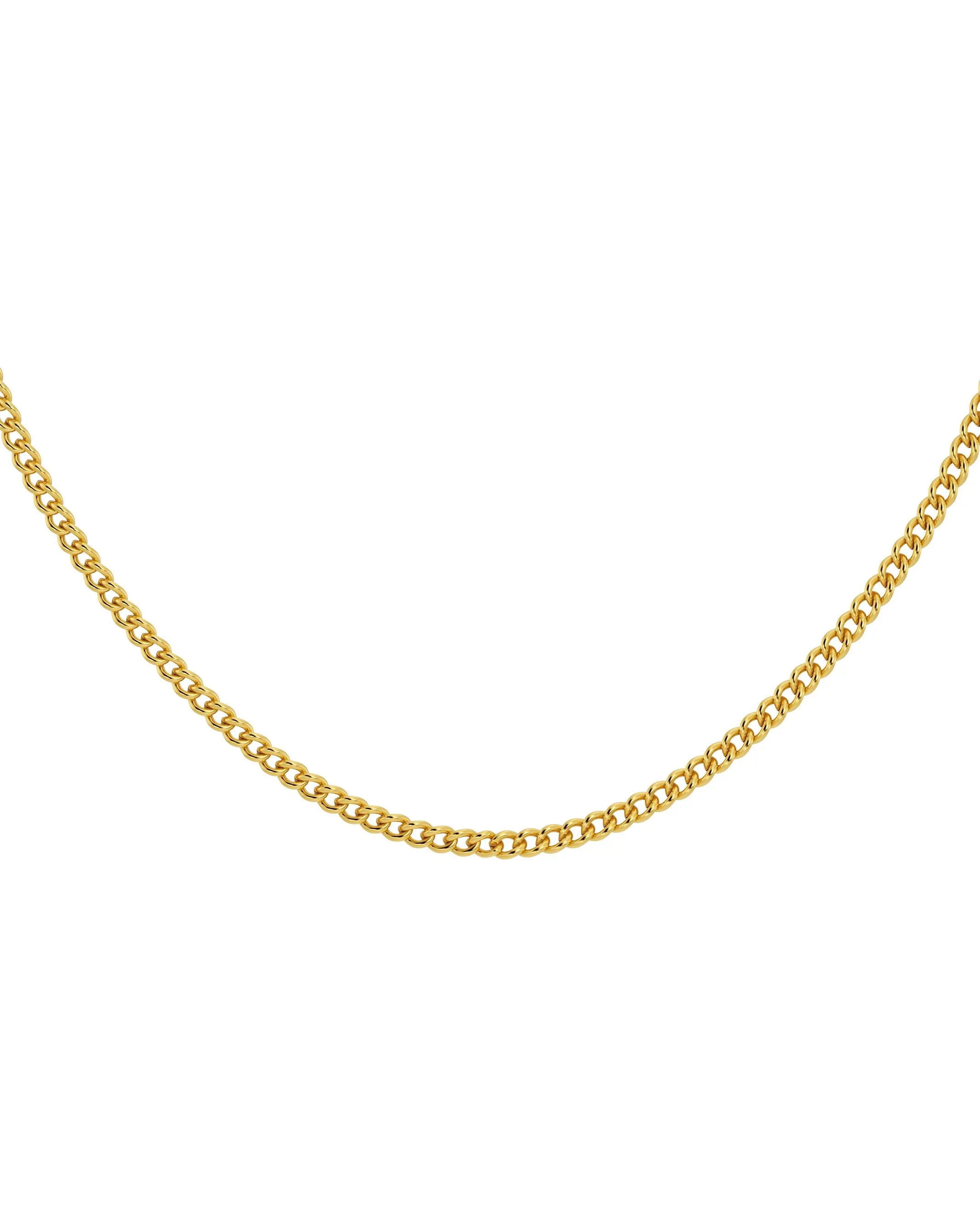 Curb Chain Wide 45 cm Gold