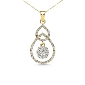 Diamond 1/3 Ct.Tw. Fashion Pendant in 14K Yellow Gold