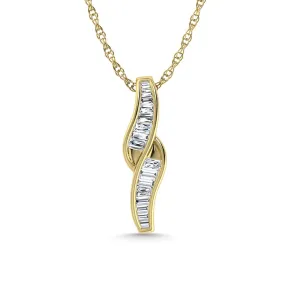 Diamond 1/4 Ct.Tw. Fashion Pendant in 14K Yellow Gold