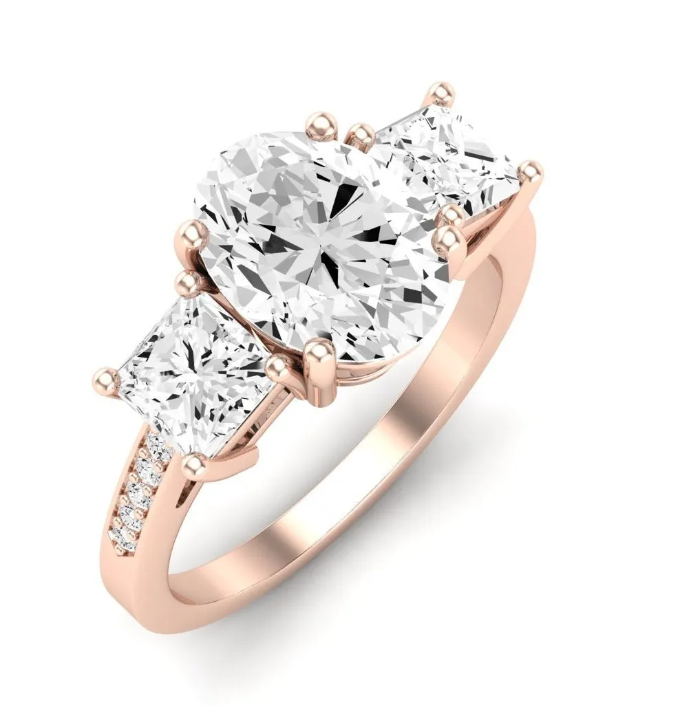 Dietes - Oval Moissanite Engagement Ring