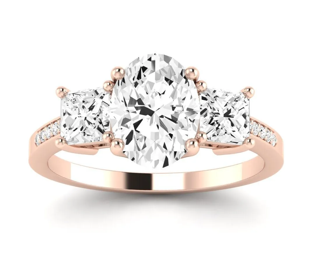 Dietes - Oval Moissanite Engagement Ring