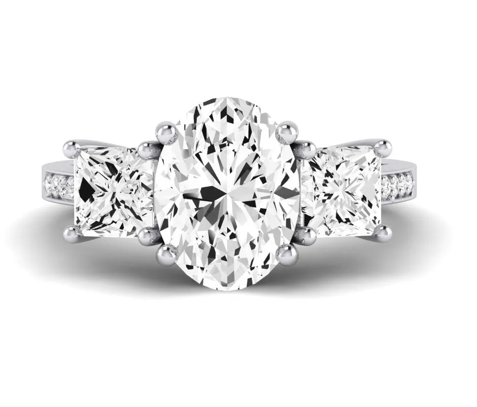 Dietes - Oval Moissanite Engagement Ring