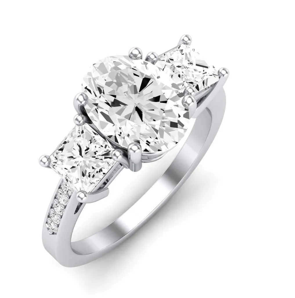 Dietes - Oval Moissanite Engagement Ring