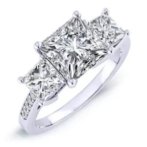 Dietes - Princess Moissanite Engagement Ring