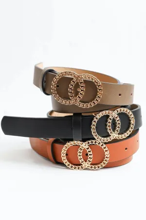 Double Chain Ring Buckle Belt