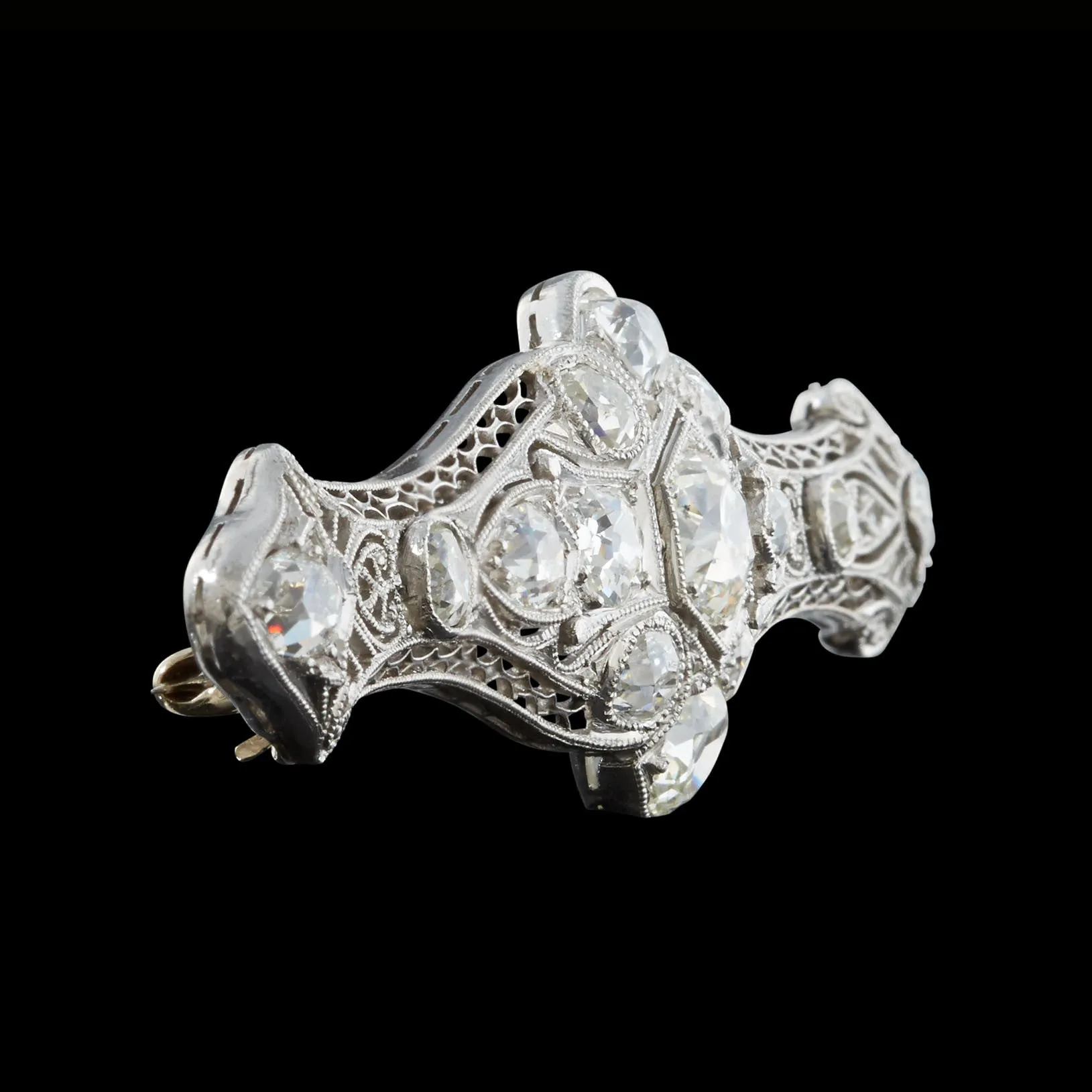 Edwardian Diamond Pin, circa 1901-1915