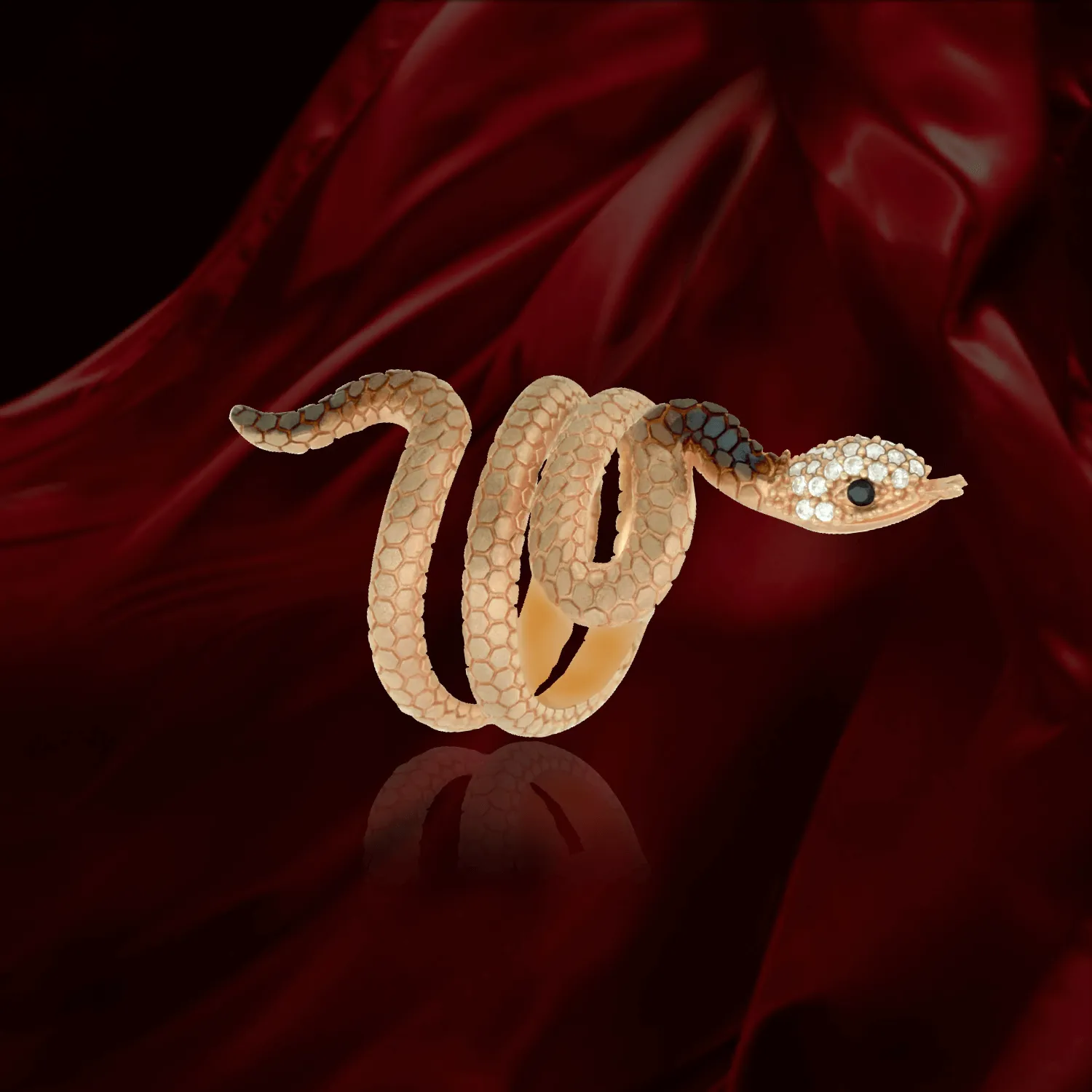 Ember Snake Ring