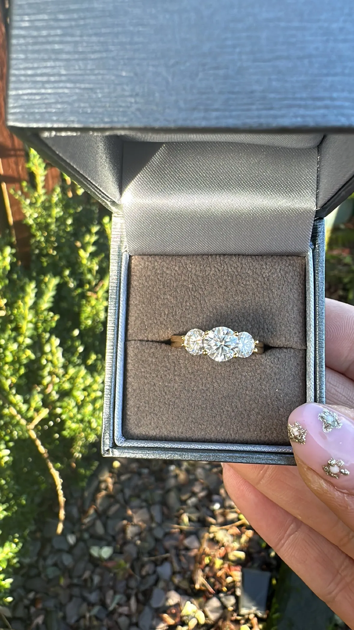 Emily Moissanite Ring- Gold