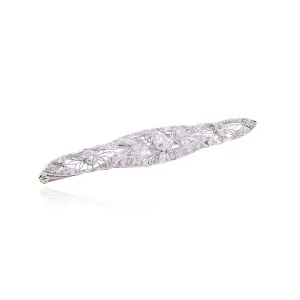 ESTATE PLATINUM EDWARDIAN DIAMOND BAR PIN