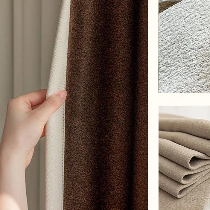 Evelyn Velvet Blackout Curtain | Oatmeal