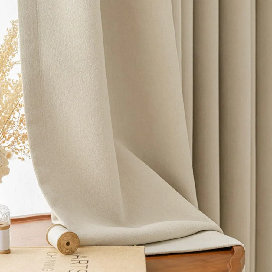 Evelyn Velvet Blackout Curtain | Oatmeal