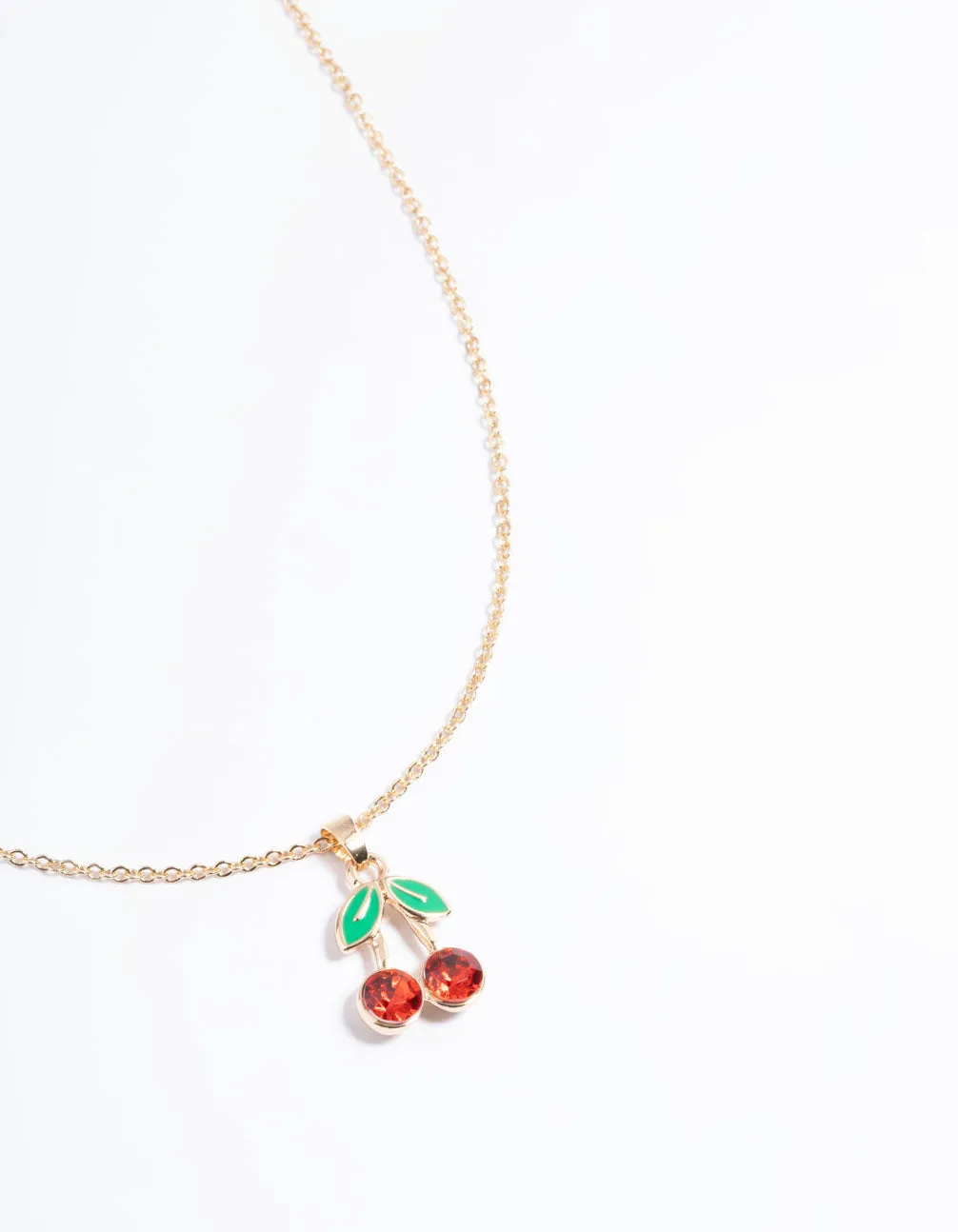 Gold Cherry Necklace