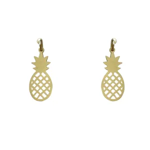 Hanging Pineapple Earrings, Gold