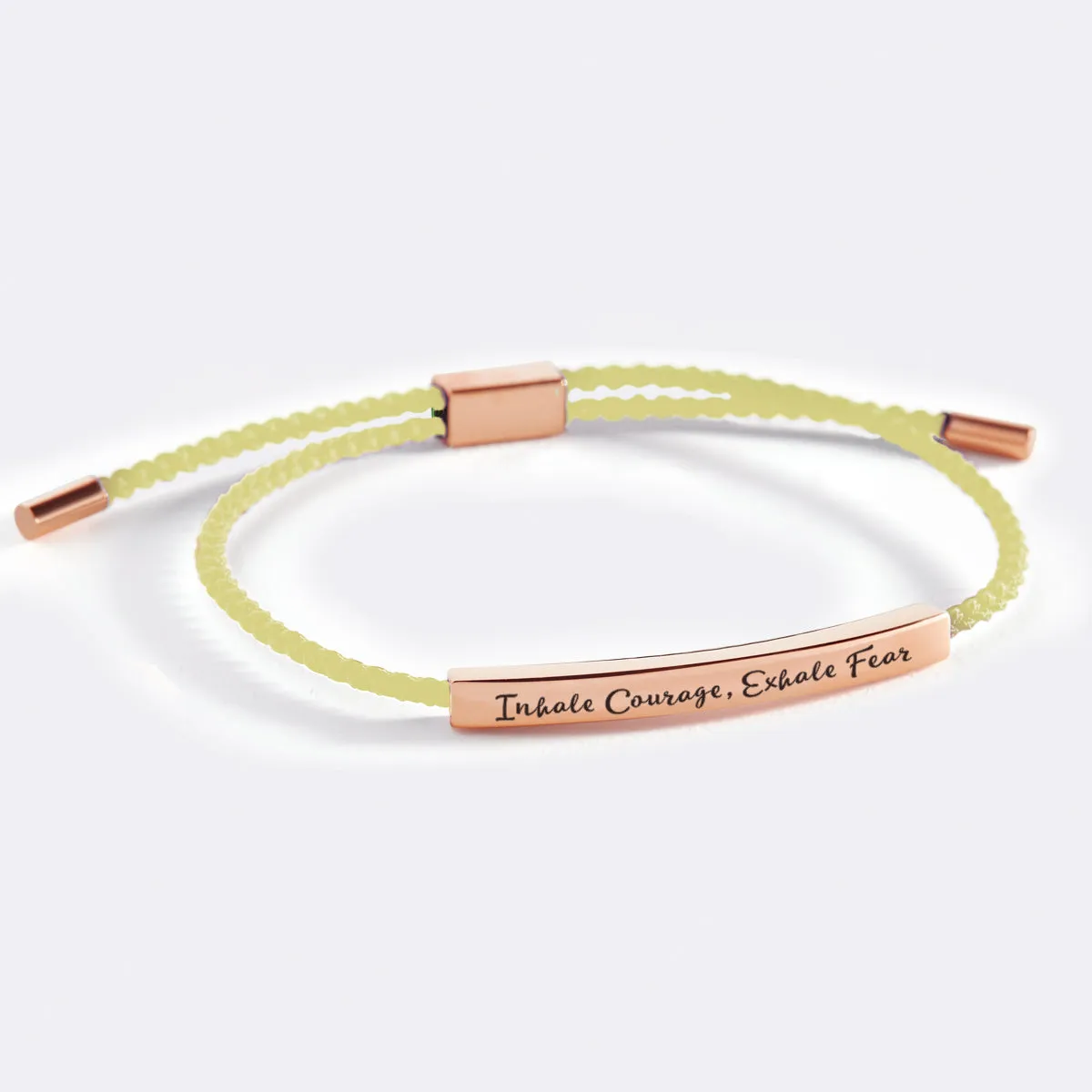 Inhale Courage, Exhale Fear Inspire Bracelet