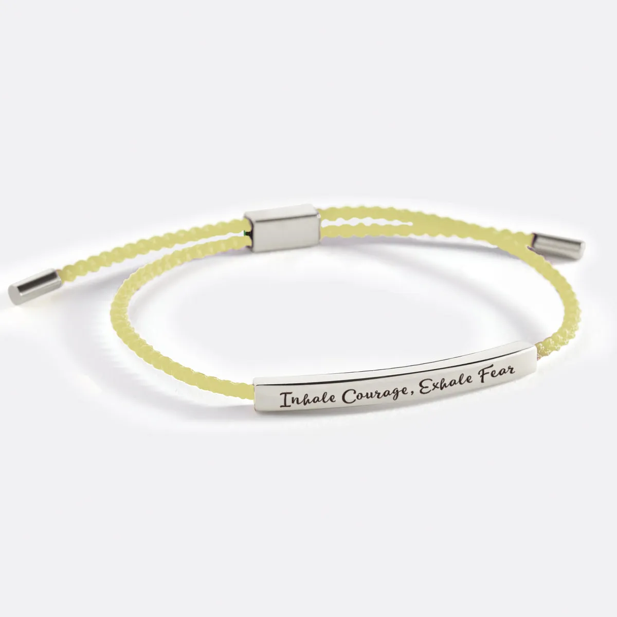 Inhale Courage, Exhale Fear Inspire Bracelet