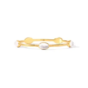 Ivy Stone Bangle Iridescent Clear Crystal (Medium)