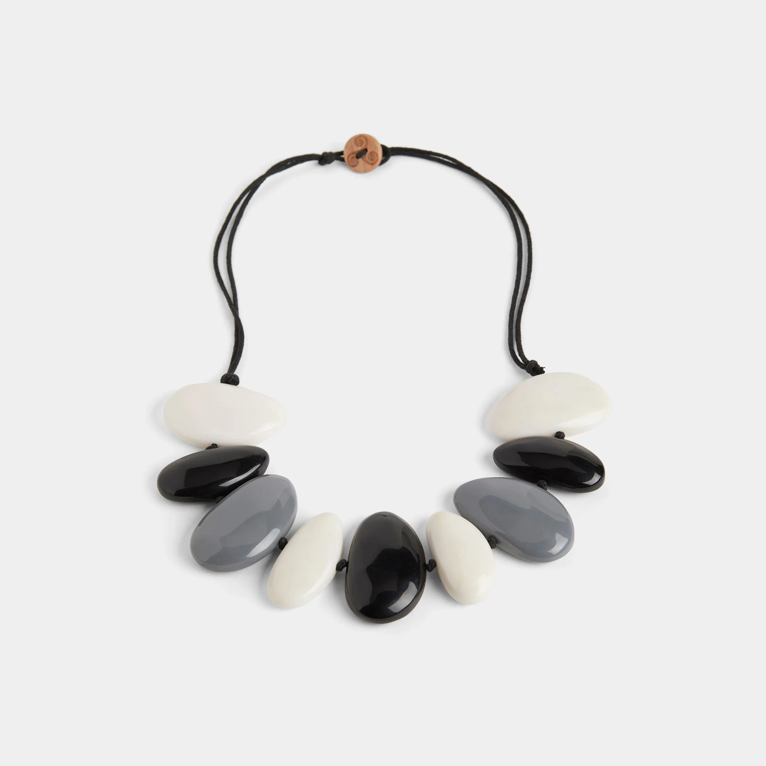 Jani Necklace - Black/White