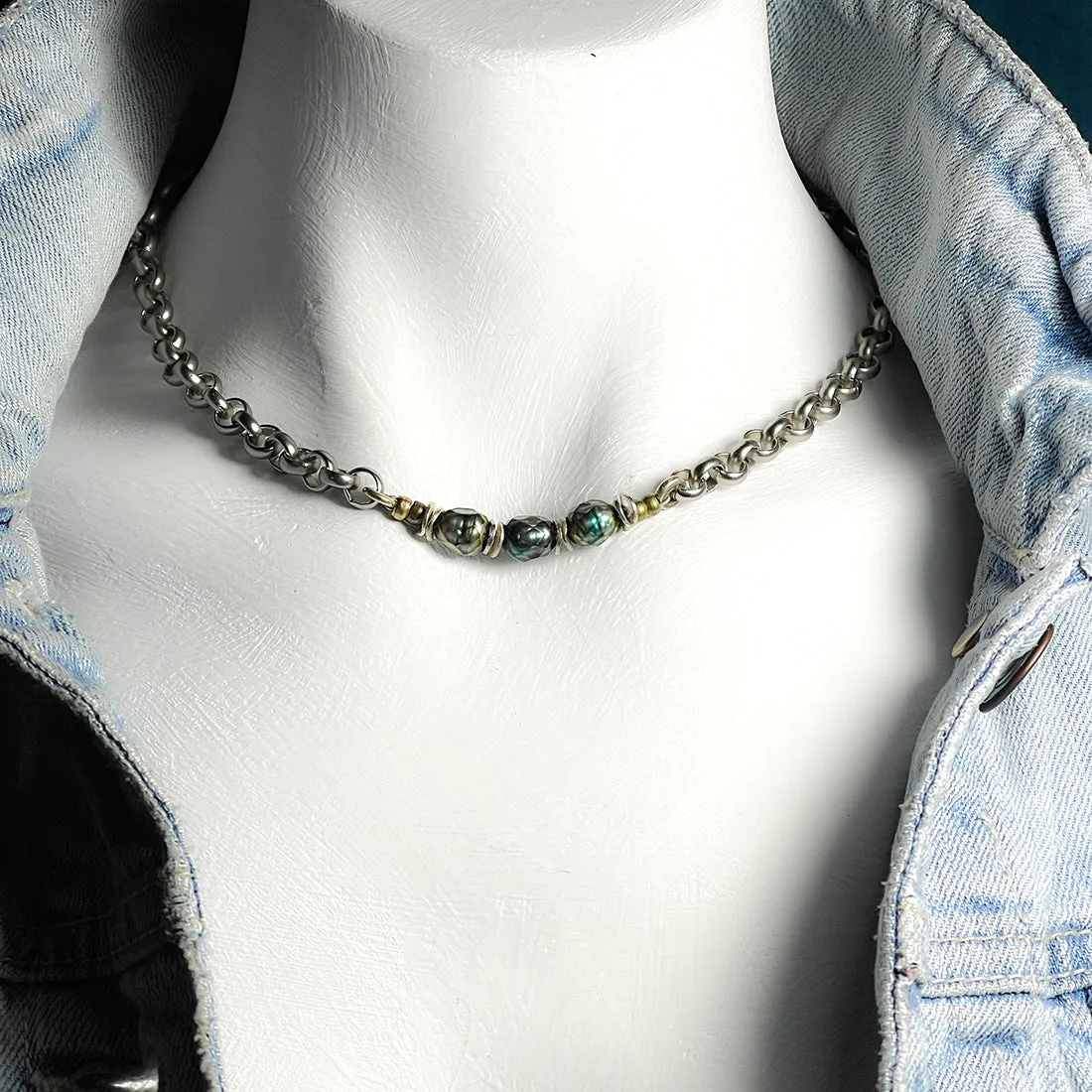 JO Faceted Pearls Necklace