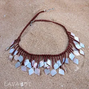 Koko Crater Brown Mother-of-Pearl Hawaiian Necklace