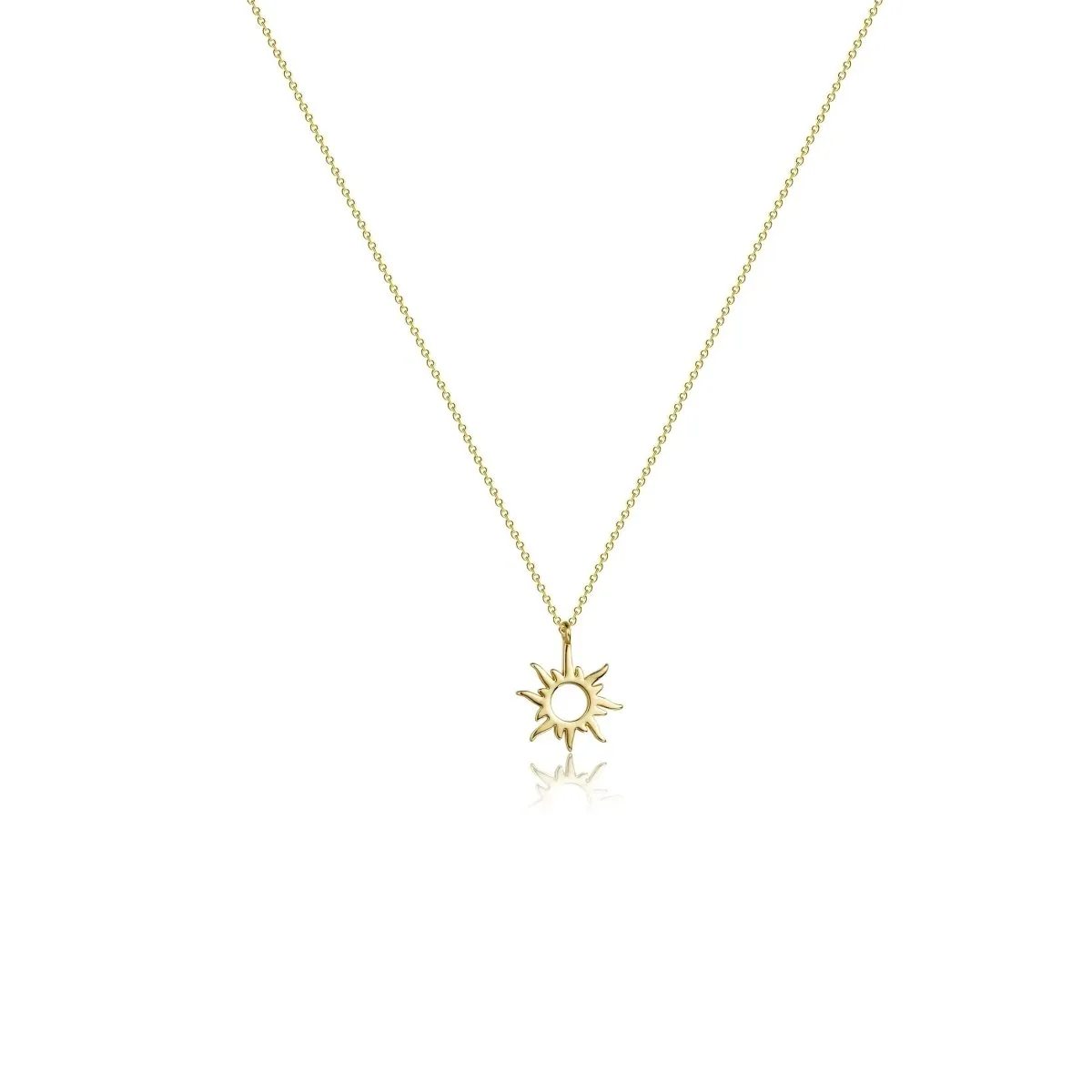 Kyerlyn Gold Plated Sun Choker Necklaces